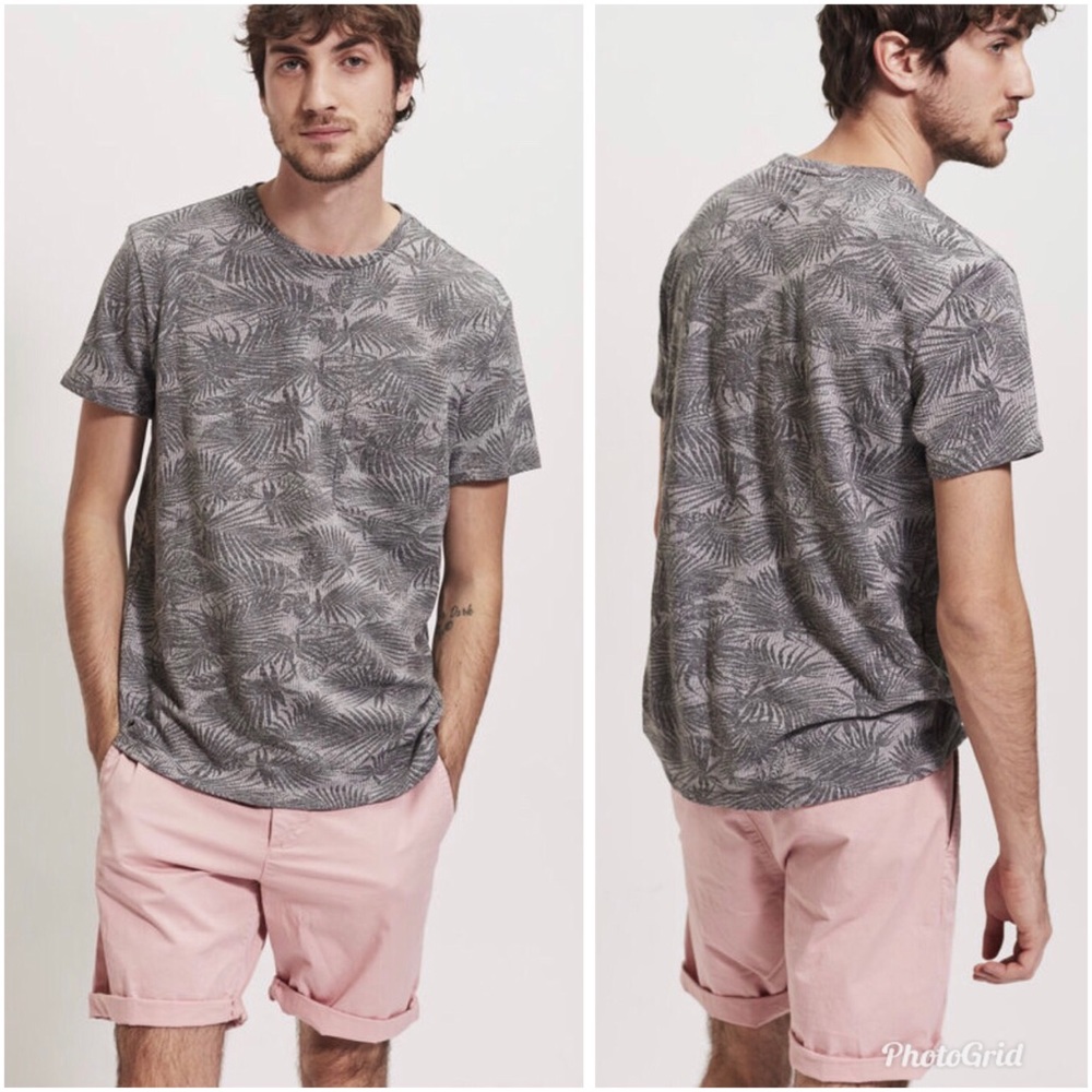 IKKS Bermuda Relaxed Chino Roll Cuff Golf Shorts Rose / Pink Size 33 NWT